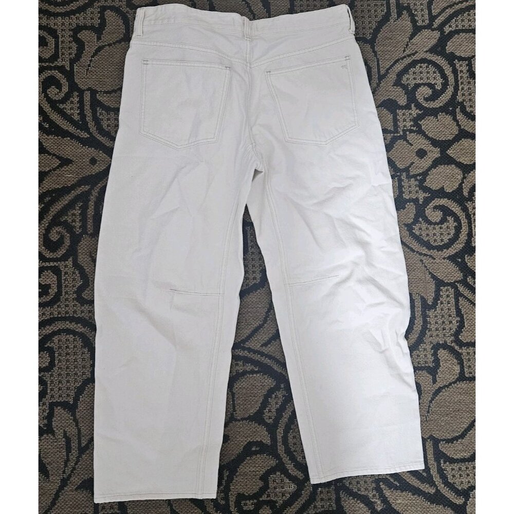 Madewell White Darted Barrel Jean - Picture 4 of 5